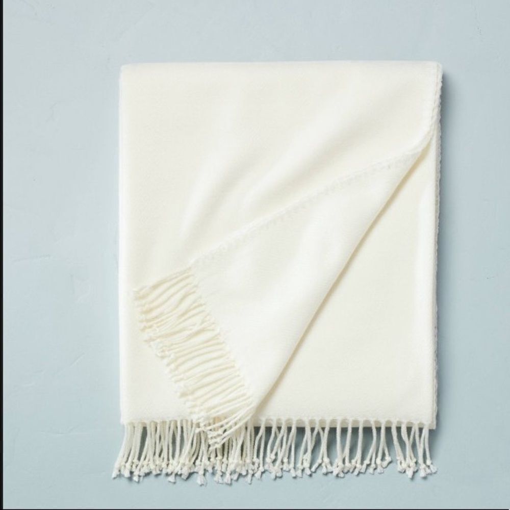 Hearth & Hand Magnolia fringe throw blanket